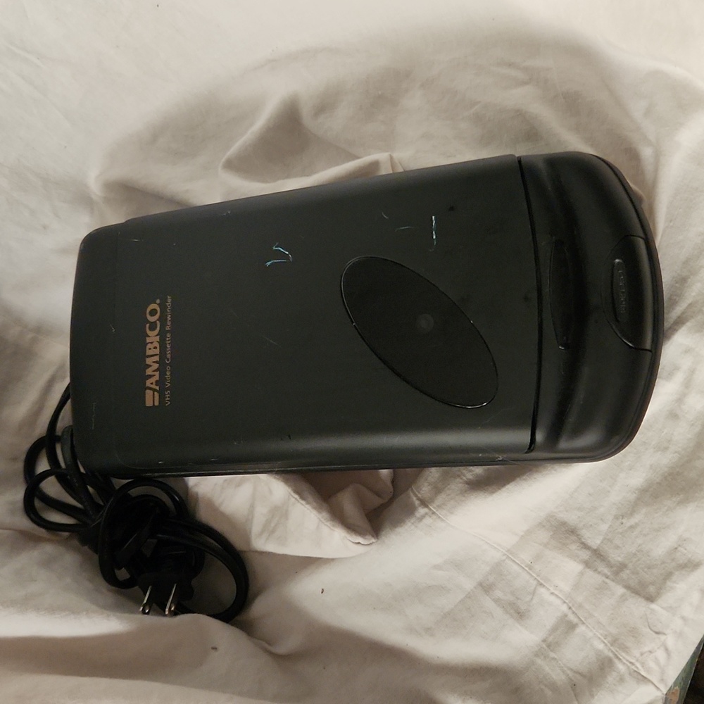 Ambico VHS Rewinder Video Cassette Tape Tested and Works!